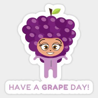 KAWAII EEKA - HAVE A GRAPE DAY Sticker